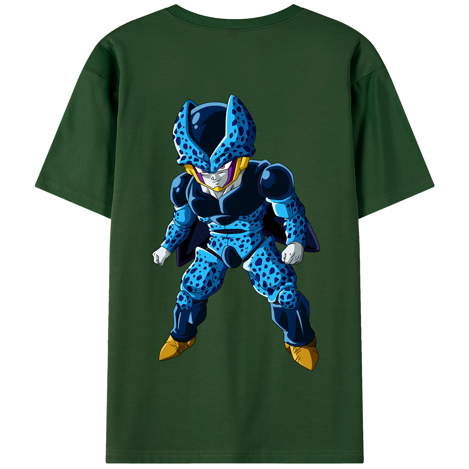 （画像用） ドラゴンボール セル DRAGON BALL Cell 綿100％半袖Tシャツ（背面プリント）